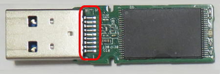 USB3コネクタ端子外れの写真